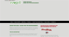 Desktop Screenshot of ecogolf.com