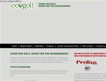 Tablet Screenshot of ecogolf.com